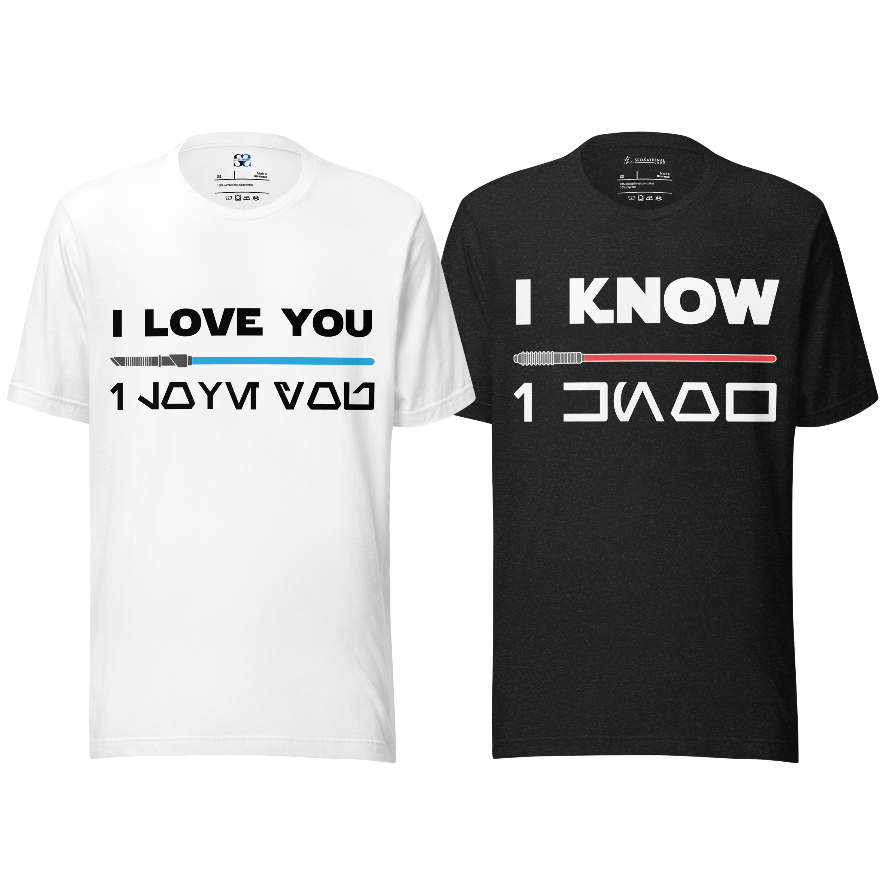 I Love You...I Know shirts, Star Wars inspired shirt, Han Solo, Princess Leia