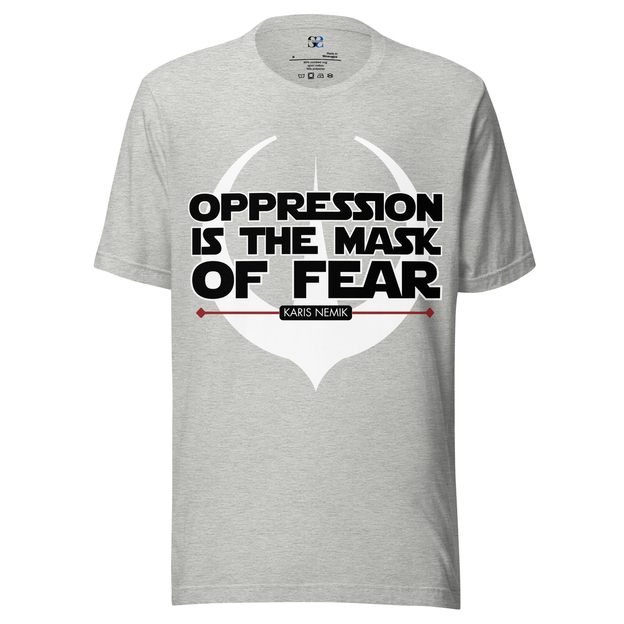Oppression is the Mask of Fear shirt, Star Wars inspired shirt, Andor Shirt, Cassian Andor, Karis Nemik, Nemik's Manifesto